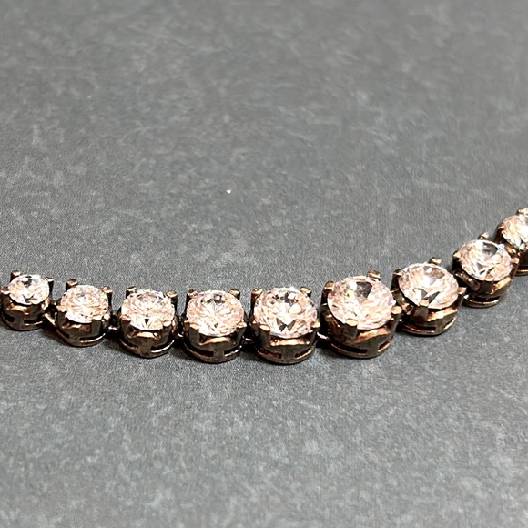 Charles Winston Edition CZ Tennis Necklace - Picture 3 of 5